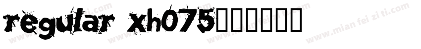 Regular XH075字体转换